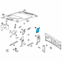 OEM 2013 Ford F-250 Super Duty Upper Pillar Trim Diagram - BC3Z-26278D12-AB