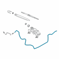 OEM Hyundai Santa Fe Sport Hose Assembly-Rear Washer Diagram - 98950-4Z000