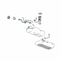 OEM 2006 Hummer H2 Pipe Asm-Fuel Tank Filler Diagram - 25853757