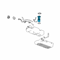 OEM 2008 Hummer H2 Fuel Pump Diagram - 19179566