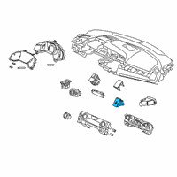 OEM 2016 Honda Civic Switch Assembly, Hazard Diagram - 35510-TBA-A01