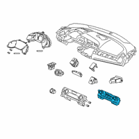 OEM 2021 Honda Civic Blower Control Switches Diagram - 79603TGHC92ZA