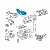 OEM 1995 Toyota Avalon Cover, Timing Belt Diagram - 11304-20902