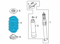 OEM 2022 Ford Maverick SPRING - REAR Diagram - NZ6Z-5560-G