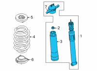 OEM 2022 Ford Maverick SHOCK ABSORBER ASY Diagram - NZ6Z-18125-A