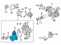 OEM BMW 840i Gran Coupe Water Pump Diagram - 11-51-8-482-251