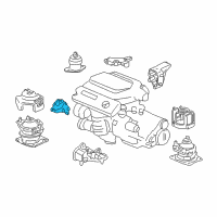 OEM 2007 Honda Accord Bracket, FR. Engine Mounting Diagram - 50630-SDR-A00