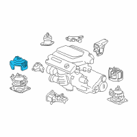 OEM 2007 Honda Accord Stopper Assy., FR. Engine Mounting Diagram - 50835-SDR-A01