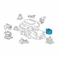 OEM 2005 Honda Accord Stopper Assy., RR. Engine Mounting Diagram - 50815-SDR-A01