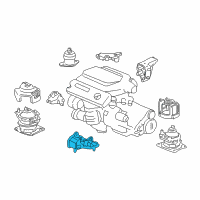 OEM 2005 Honda Accord Rubber, FR. Transmission Mounting (Lower) Diagram - 50850-SDR-A03