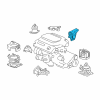 OEM Honda Bracket, RR. Engine Mounting Diagram - 50610-SDR-A00