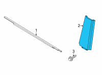 OEM 2022 Ford Bronco MOULDING - DOOR OUTSIDE Diagram - M2DZ-7820554-AA