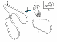 OEM Chevrolet Impala Bracket Bolt Diagram - 11588747