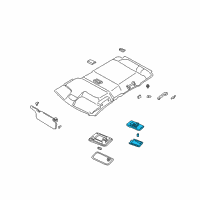 OEM Chevrolet Tracker Lamp Asm, Rear Room (On Esn) Diagram - 30020789