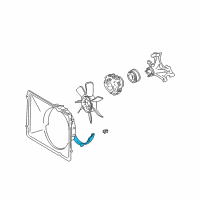 OEM 2002 Toyota Sequoia Lower Shroud Diagram - 16712-0F030