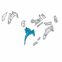 OEM 2013 Nissan Altima Wheel House Assy-Rear, RH Diagram - 76750-JB130