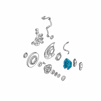 OEM 1996 Nissan Pathfinder REMAN CALIPER Front Right Diagram - 41001-0W701RE