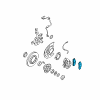 OEM 1998 Infiniti QX4 Brake Pads Diagram - 41060-0W786