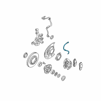 OEM Infiniti QX4 Hose Assy-Brake, Front Diagram - 46210-0W02A