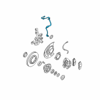 OEM 1998 Infiniti QX4 Sensor Assembly-Anti SKID, Front LH Diagram - 47911-0W000