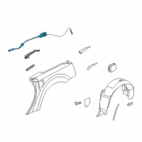 OEM 2006 Cadillac XLR Actuator Asm-Fuel Tank Filler Door Lock Diagram - 10308982