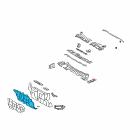 OEM 2010 Toyota Corolla Dash Panel Diagram - 55101-02A00