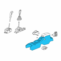 OEM Dodge Console-Floor Diagram - 1BB031DVAB