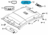 OEM BMW M235i xDrive Gran Coupe INTERIOR READING LIGHT LED R Diagram - 63-31-7-950-093