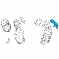 OEM 2018 Toyota Camry Heat Shield Diagram - 17167-0P010