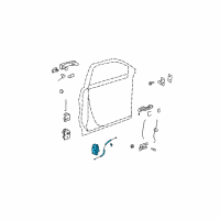 OEM 2008 GMC Acadia Latch Diagram - 19257147