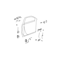 OEM 2007 Saturn Outlook Lock Rod Diagram - 15123997