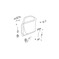 OEM Saturn Lock Rod Diagram - 22799150