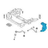 OEM BMW X1 Left Carrier Diagram - 31-21-6-865-143