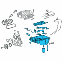 OEM 2017 Chevrolet Silverado 1500 Oil Pan Diagram - 12689454