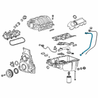 OEM 2015 GMC Sierra 1500 Oil Tube Diagram - 12659416