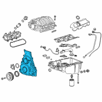 OEM 2014 Chevrolet Silverado 1500 Front Cover Diagram - 12632808