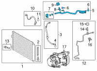 OEM Lexus NX350h A/C Liquid Line Hoses Diagram - 8870742170