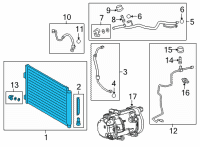 OEM Lexus NX350h CONDENSER ASSY, SUPP Diagram - 884A0-78010