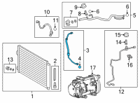 OEM Lexus NX350h HOSE SUB-ASSY, SUCTI Diagram - 88704-78050