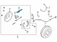 OEM 2020 Nissan Sentra Adjuster Assy-Rear Brake Diagram - 44200-3SG0A