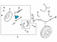 OEM Nissan Cylinder Rear Wheel Diagram - 44100-3SG0A