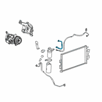 OEM 2018 GMC Savana 2500 AC Hoses Diagram - 23364995