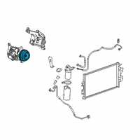 OEM GMC Clutch & Pulley Diagram - 20894158