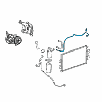 OEM 2020 Chevrolet Express 3500 AC Hose Diagram - 84418023