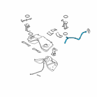 OEM 2009 Ford Mustang Filler Pipe Diagram - 9R3Z-9034-A