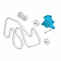 OEM 2017 Ford F-250 Super Duty Serpentine Tensioner Diagram - LC3Z-8678-F