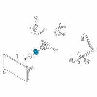 OEM 2017 Kia K900 PULLEY Assembly-A/C Compressor Diagram - 976433T200