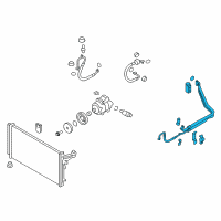 OEM 2017 Kia K900 Suction & Liquid Tube Assembly Diagram - 977753T400