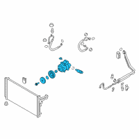 OEM 2017 Kia K900 Compressor Assembly Diagram - 977013T400