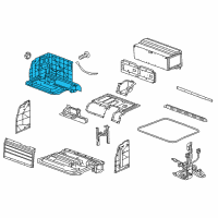 OEM 2018 Cadillac CT6 Battery Assembly Diagram - 24286505